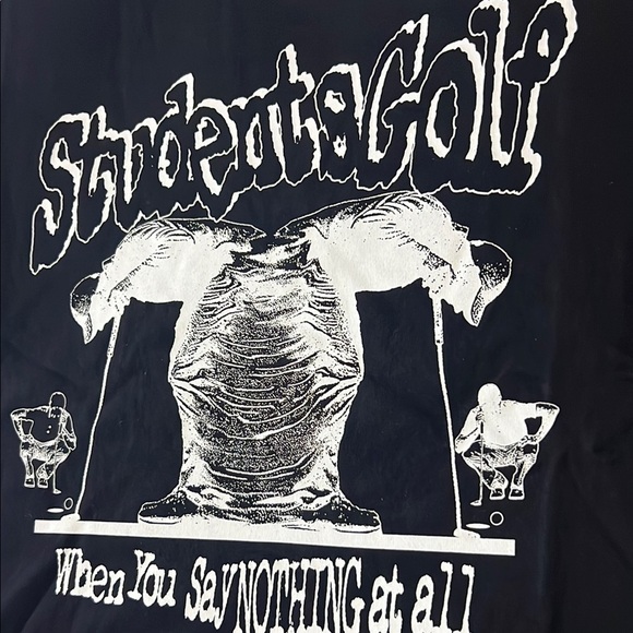 Students Golf Black Short Sleeve Tee - Picture 3 of 7